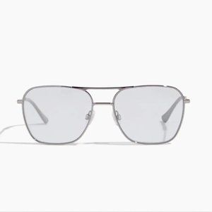 Caddis Hooper Blue Light Blocking Glasses in Polished Silver